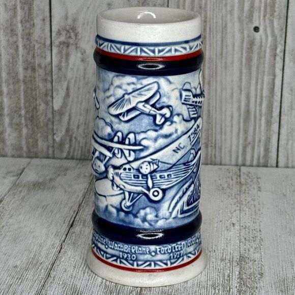 Vintage 1982 Avon Airplane Classics Mini Stein Tankard Ceramarte Brazil #80802 - Picture 3 of 7